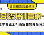 卓凡引流特训营第一期:高手零成本引流秘籍和操作技巧,让你精准流量倍增-52资源库