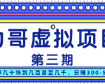 力哥实操内训虚拟项目第三期,每单几十块到几百甚至几千,日赚300-500+-52资源库