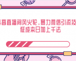 抖音直播间风火轮,暴力微信引流技术,低成本日加上千法-52资源库