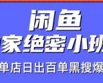 火焱社闲鱼独家绝密小班课-闲鱼单店日出百单黑搜爆破法-52资源库
