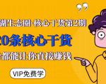 莫问江湖生态圈·核心干货第2期,20条核心干货,每一条都能让你直接赚钱-52资源库
