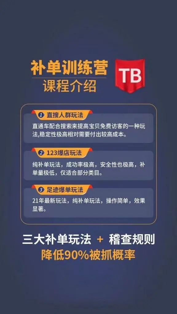 数据蛇淘宝2021最新三大补单玩法+稽查规则，降低90%被抓概率-52资源库