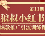 狼叔小红书爆款推广引流训练课第11期,手把手带你玩转小红书-52资源库