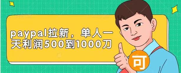 Paypal拉新赚美刀项目，单人一天利润500-1000刀【视频课程】-52资源库