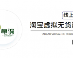 龟课·淘宝虚拟无货源电商5期，全程直播 现场实操，一步步教你轻松实现躺赚-52资源库