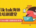 最新Tiktok海外掘金培训课堂:带你玩转Tiktok暴力涨粉轻松变现-52资源库