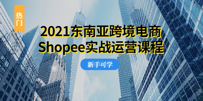 2021东南亚跨境电商Shopee实战运营课程，0基础、0经验、0投资的副业项目-52资源库
