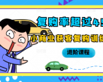复购率超过45%,小商业获客复购训练营进阶课程-52资源库