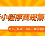 抖音小程序变现集训课,养号、起号、书单、趣味测试、视频剪辑,全套流程-52资源库