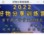 萌飞好物·2022抖音好物分享训练营,当下风口带货变现模式,从入门到精通-52资源库