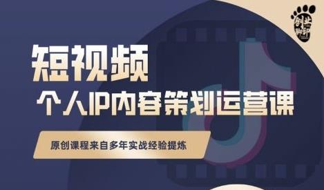 抖音短视频个人ip内容策划实操课，真正做到普通人也能实行落地-52资源库