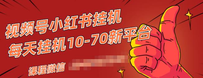 视频号小红书抖音挂机项目，小白无脑操作，按照要求来，单号每天几十米-52资源库