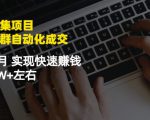虚拟图集项目:矩阵站群自动化成交,3-5个月实现快速赚钱月入1W+左右-52资源库