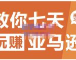 晟尧跨境·教你七天玩赚亚马逊,教你轻松玩赚亚马逊,适合小白学习-52资源库