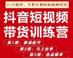 李鲆·抖短音视频带货练训营第五期,手把教手你短视带频货,听照话做,保证出单-52资源库