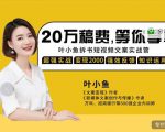 叶小鱼21天短视频文案拆书营,学完轻松搞定各类书单短视频文案-52资源库