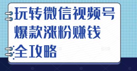 玩转微信视频号爆款涨粉赚钱全攻略，让你快速抓住流量风口，收获红利财富-52资源库