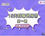 金抖云Peter《15天群爆训练营》,破解抖音玄学,群爆心法,起号方式-52资源库