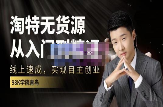 98k学院的淘特无货源线上速成课，从入门到精通，让你最小投入，最高回报-52资源库