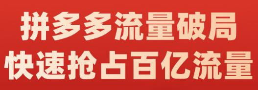 阿杰·拼多多流量破局:如何打黑标，爆款的思路，拼多多流量框架，快速抢占百亿流量-52资源库