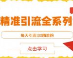 闲鱼精准引流全系列课程，每天引流100精准粉【视频课程】-52资源库