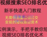 宋老师·短视频搜索SEO优化,教你10分钟创作一个短视频,三天排名上第一-52资源库