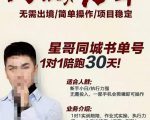 星哥同城教育书单号课程,无需出境简单操作项目稳定-52资源库