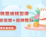 无界营销思维转型课:1000个品牌实操经验,助你销量倍增(20节视频)-52资源库