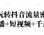 2022玩转抖音流量密码,(直播+短视频+千川)-52资源库