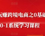 朱哥·玩赚跨境电商之0基础课程,0-1系统学习课程-52资源库