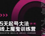 大播·五天起号魔鬼训练营,告别光学不练,逼自己上车,成败与否,5天拿到结果-52资源库