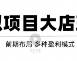 虚拟项目月入几万大店玩法分享，多店操作利润倍增（快速起店盈利）-52资源库