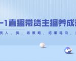 从0-1直播带货主播养成记,直播带货人、货、场策略,结果导向,数据说话-52资源库