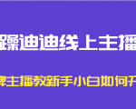 暴躁迪迪线上主播课,金牌主播教新手小白如何开播-52资源库