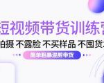 短视频带货训练营:不拍摄 不露脸 不买样品 不囤货发货 简单粗暴混剪带货(第三期)-52资源库