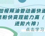 短视频油管动画快速制作涨粉快变现能力高(0基础进阶大神)-52资源库