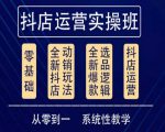 他创传媒·抖音小店系统运营实操课，从零到一系统性教学，抖店日出千单保姆级讲解-52资源库