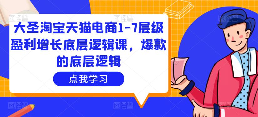 大圣淘宝天猫电商1-7层级盈利增长底层逻辑课，爆款的底层逻辑-52资源库