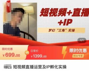 谦四·短视频直播运营及IP孵化实操,80节干货实操分享-52资源库