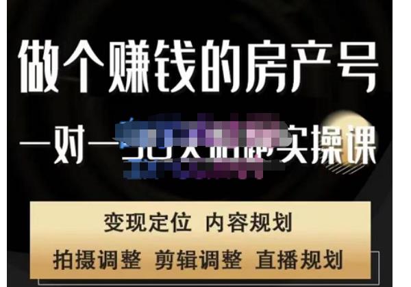 刘广标·同城房产号线上陪跑课，拍摄、剪辑、写文案、直播，做一个具有潜力价值的房产号-52资源库