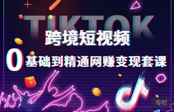 跨境短视频TIKTOK 0基础到精通网赚变现套课，跨境短视频独立站带货变现技巧-52资源库