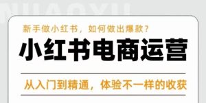 红商学院·小红书电商运营课,新手做小红书如何快速做出爆款,从入门到精通,体验不一样的收货-52资源库