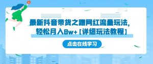 最新抖音带货之蹭网红流量玩法,轻松月入8w+【详细玩法教程】-52资源库