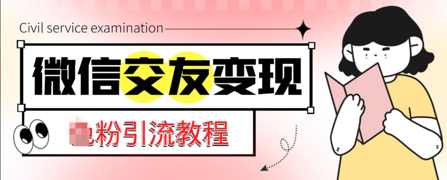 微信交友变现项目，吸引全网LSP男粉精准变现，小白也能轻松上手，日入500+-52资源库