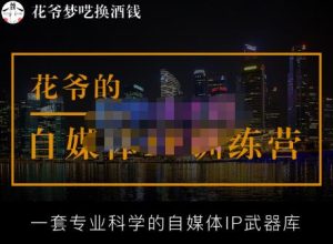 花爷的自媒体IP训练营【14期】,一套专业科学的自媒体IP武器库(更新2023年3月)-52资源库