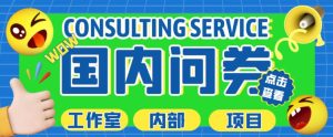 最新工作室内部国内问卷调查项目,单号轻松日入30+多号多撸【详细玩法教程】-52资源库