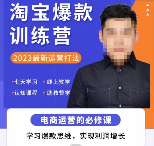 爱上黄昏·淘宝爆款训练营，2023最新运营打法，学习爆款思维，实现利润增长-52资源库