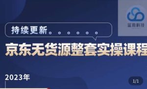 蓝七·2023京东店群整套实操视频教程,京东无货源整套操作流程大总结,减少信息差,有效做店发展-52资源库
