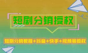 短剧分销授权,收益稳定,门槛低(视频号,抖音,快手)-52资源库