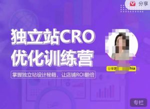 独立站CRO优化训练营,掌握独立站设计秘籍,打造高转化的独立站,让店铺ROI翻倍-52资源库